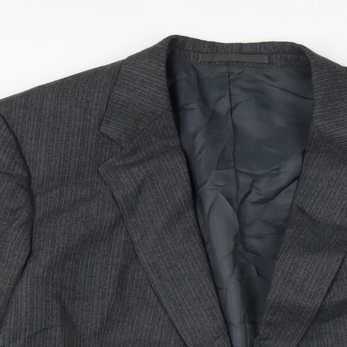 Greenwoods Mens Grey Jacket Size 44 Button