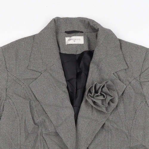Bonmarché Womens Grey Jacket Size 12 Button