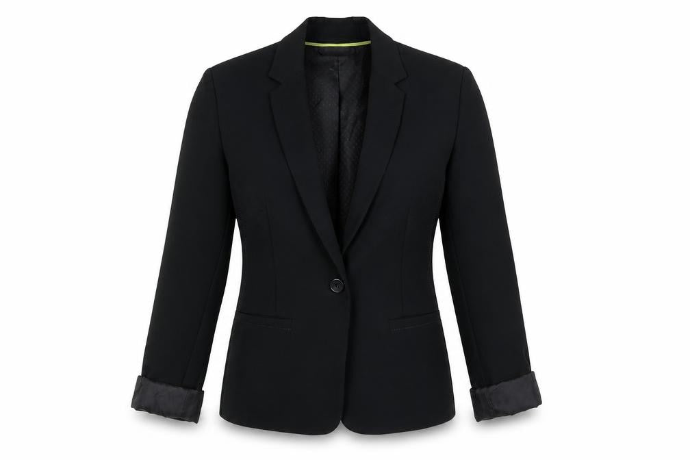 New Look Womens Black Jacket Size 6 Button