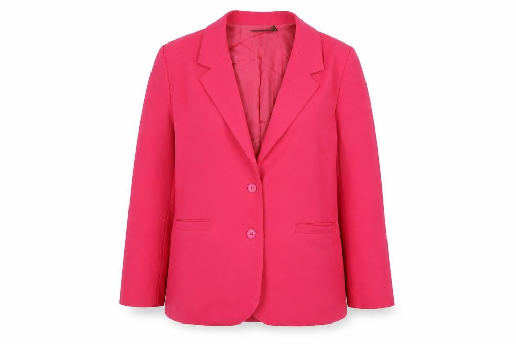 Smith & Jones Womens Pink Jacket Size 16 Button