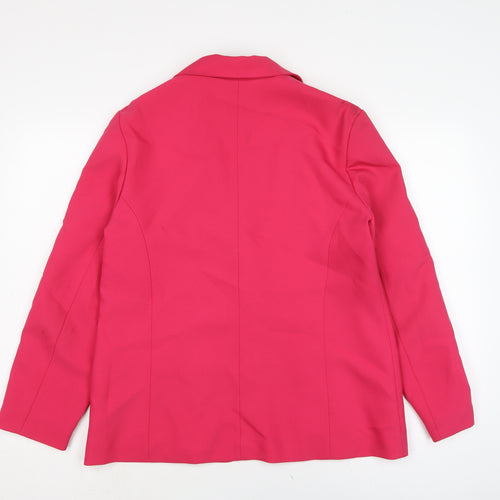 Smith & Jones Womens Pink Jacket Size 16 Button