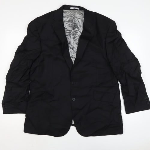 The Label Mens Black Jacket Size 44 Button