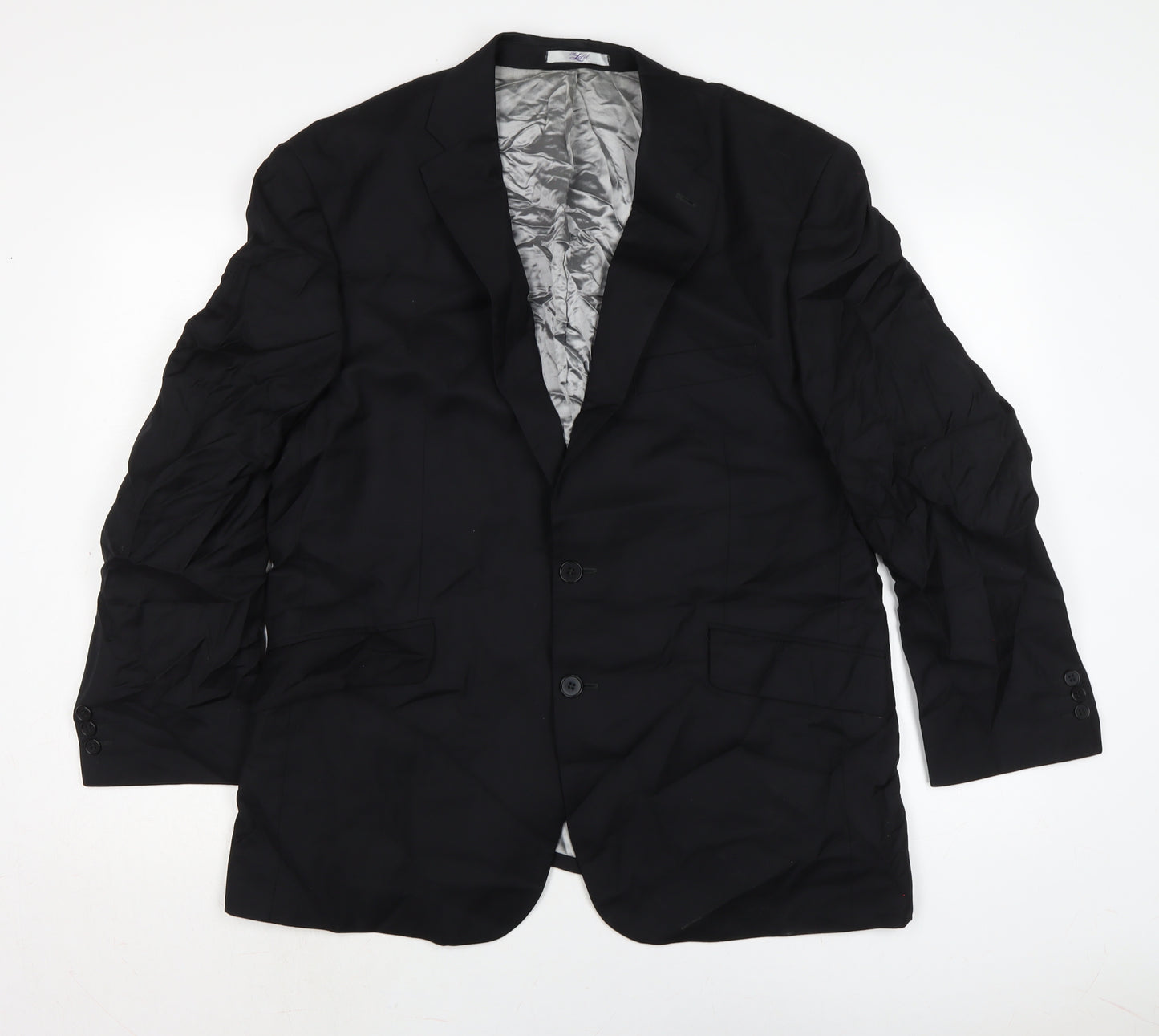 The Label Mens Black Jacket Size 44 Button