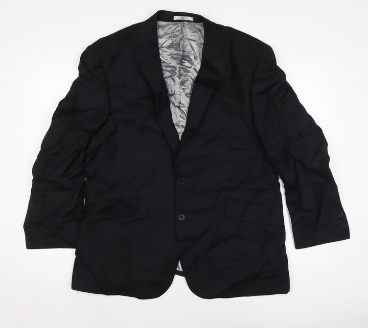 The Label Mens Black Jacket Size 44 Button
