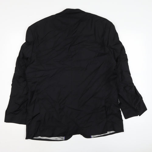 The Label Mens Black Jacket Size 44 Button