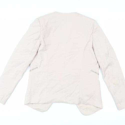 Missguided Womens Beige Jacket Blazer Size 8 - Open