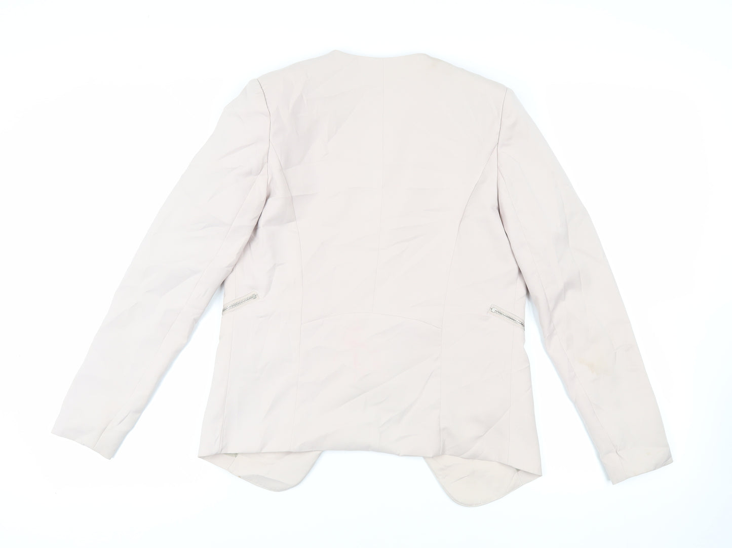 Missguided Womens Beige Jacket Blazer Size 8 - Open