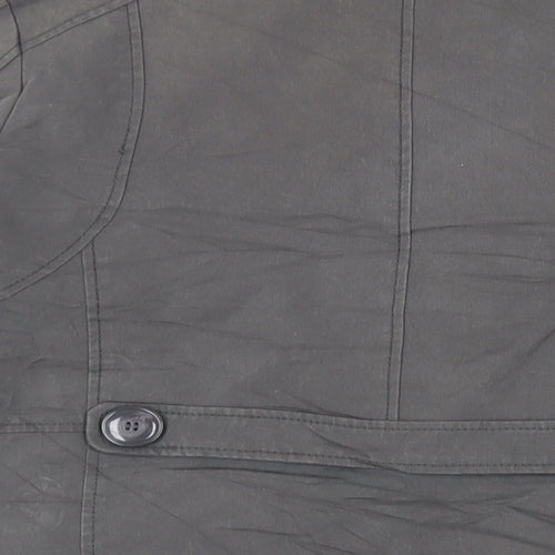 Maine New England Womens Grey Jacket Size 14 Button