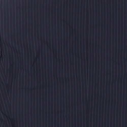 Marks and Spencer Mens Blue Striped Wool Jacket Suit Jacket Size 40 Regular
