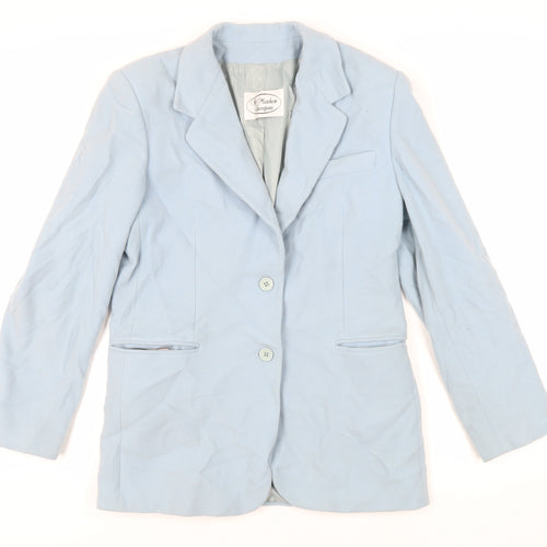 Marchese Coccapani Womens Blue Jacket Blazer Size 12 Button - Vintage