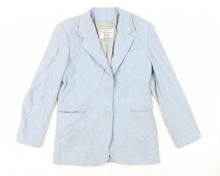 Marchese Coccapani Womens Blue Jacket Blazer Size 12 Button - Vintage
