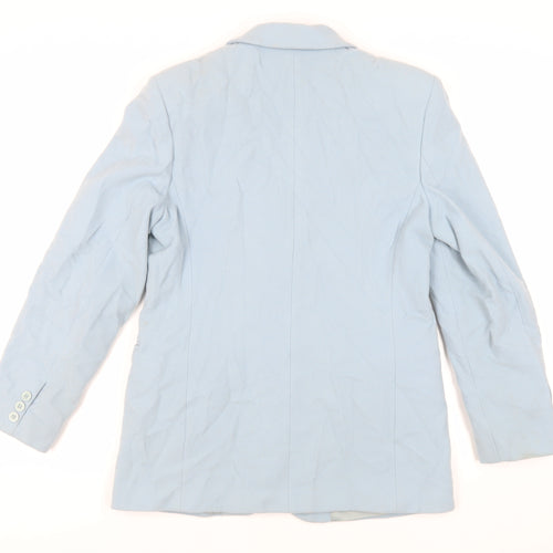 Marchese Coccapani Womens Blue Jacket Blazer Size 12 Button - Vintage