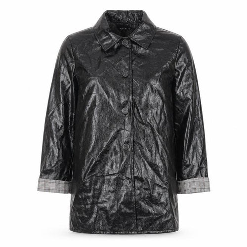 Nasty Gal Womens Black Overcoat Coat Size 10 Button