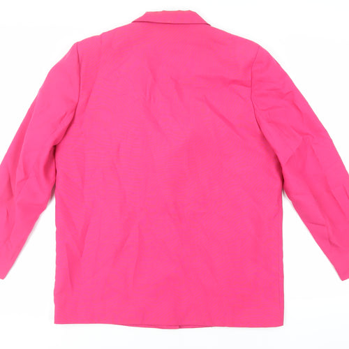 Paul Separates Womens Pink Jacket Blazer Size 16 Button