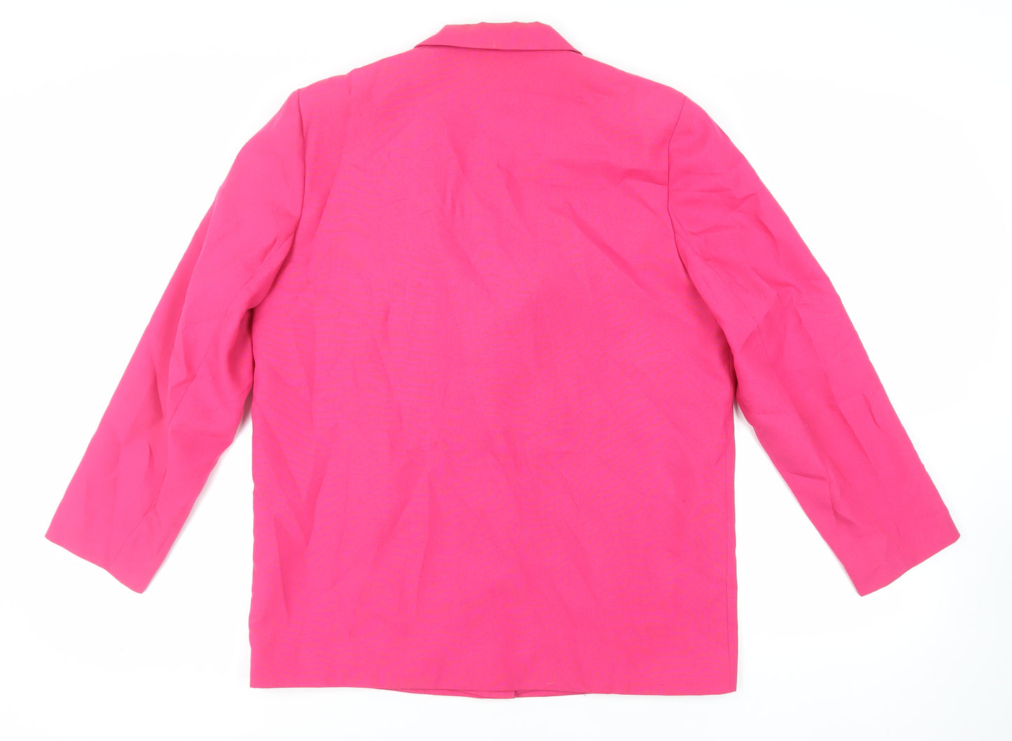 Paul Separates Womens Pink Jacket Blazer Size 16 Button