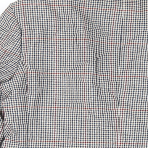 Skopes Mens Beige Check Polyester Jacket Blazer Size 42 Regular