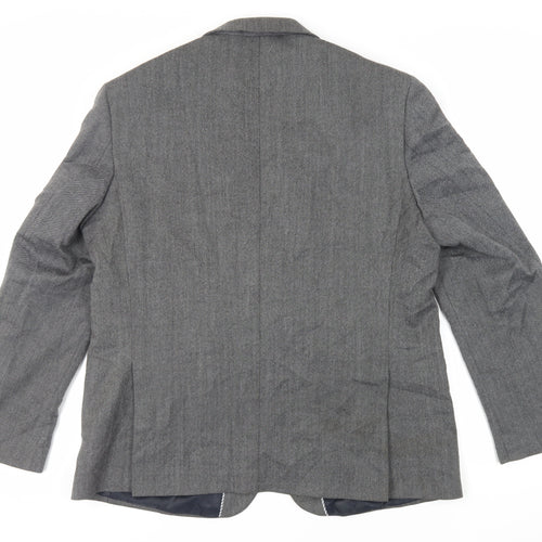 Marks and Spencer Mens Grey Wool Jacket Suit Jacket Size 46 Regular
