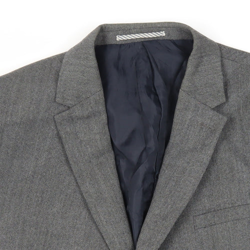 Marks and Spencer Mens Grey Wool Jacket Suit Jacket Size 46 Regular