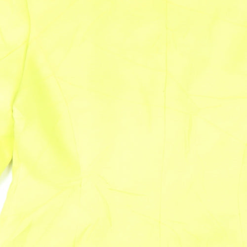 Marks and Spencer Womens Yellow Overcoat Coat Size 10 Button