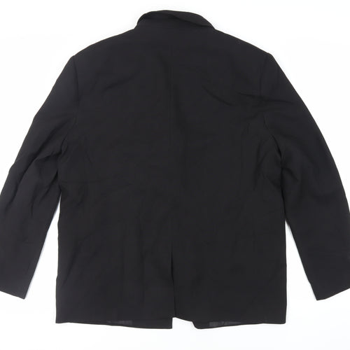 COLLUSION Womens Black Jacket Blazer Size 12 Button - Oversized