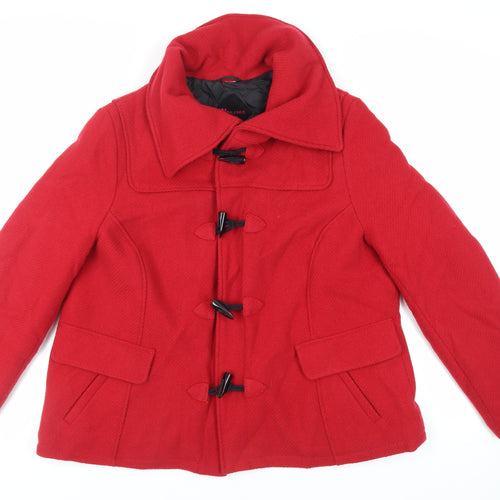 Monsoon Womens Red Jacket Size L Toggle