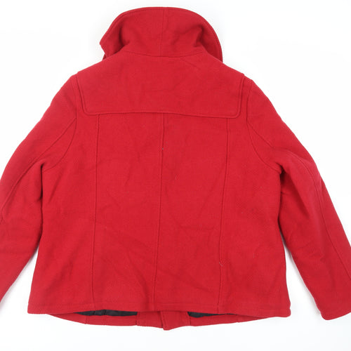 Monsoon Womens Red Jacket Size L Toggle