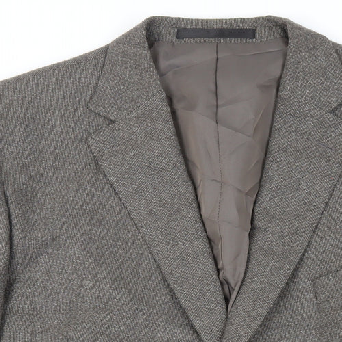 Marks and Spencer Mens Grey Wool Jacket Suit Jacket Size 48 Regular