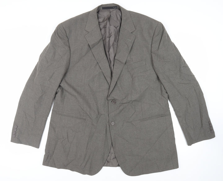 Marks and Spencer Mens Grey Polyester Jacket Suit Jacket Size 46 Regular