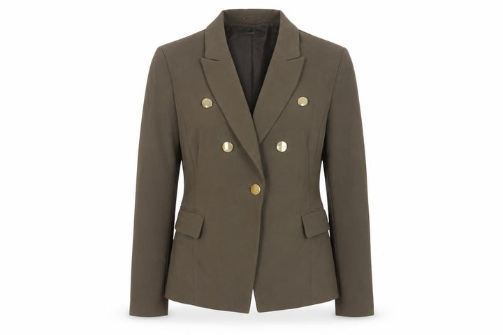 Mango Womens Green Jacket Blazer Size L Button