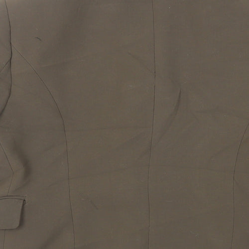 Mango Womens Green Jacket Blazer Size L Button