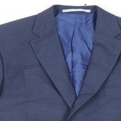 Marks and Spencer Mens Blue Wool Jacket Suit Jacket Size 40 Regular