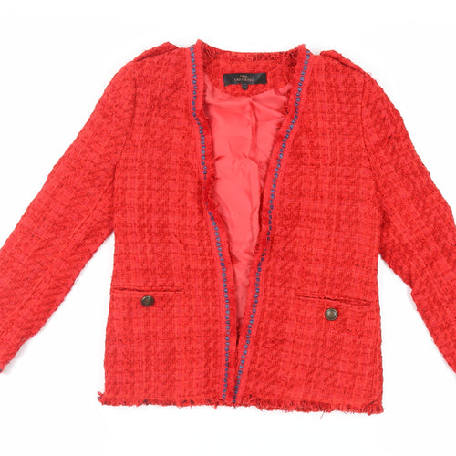 NEXT Womens Red Jacket Blazer Size 6 - Open