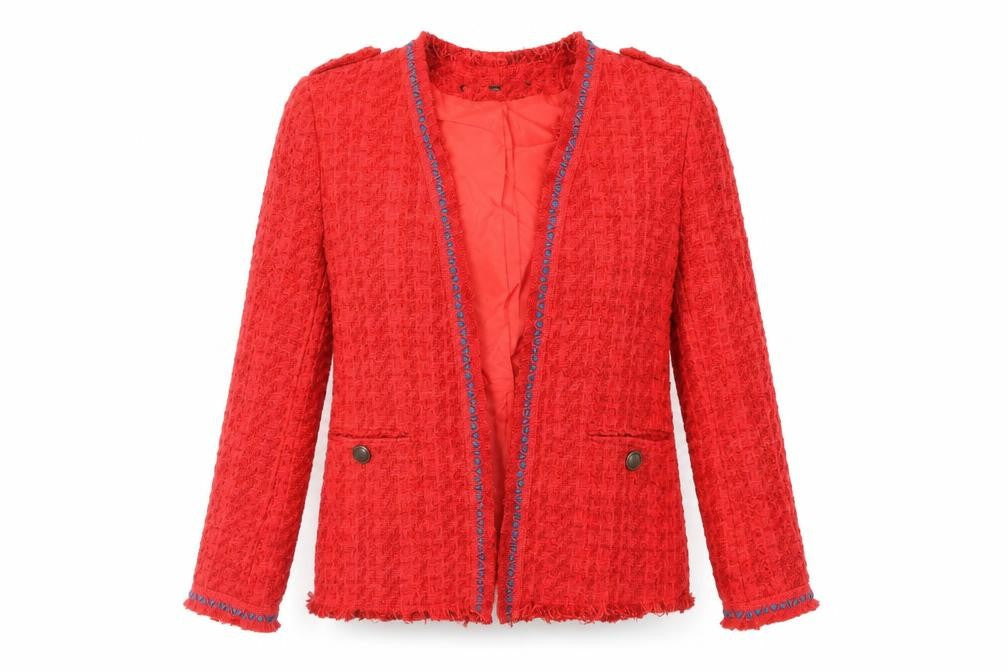Next Womens Red Jacket Blazer Size 6 - Open