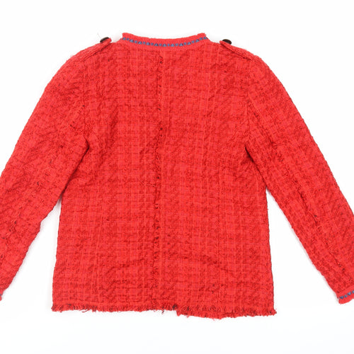 NEXT Womens Red Jacket Blazer Size 6 - Open