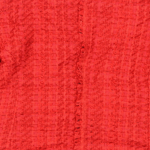 NEXT Womens Red Jacket Blazer Size 6 - Open