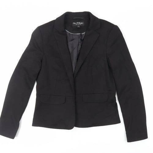 Miss Se Womens Black Jacket Blazer Size 8 - Open