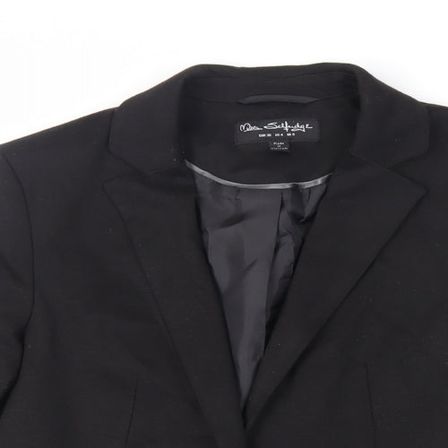 Miss Se Womens Black Jacket Blazer Size 8 - Open