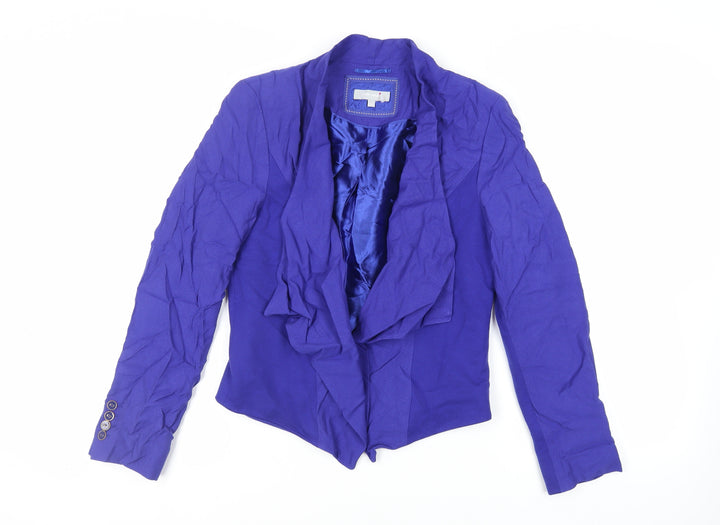 Per Una Womens Blue Jacket Blazer Size 12 - Open
