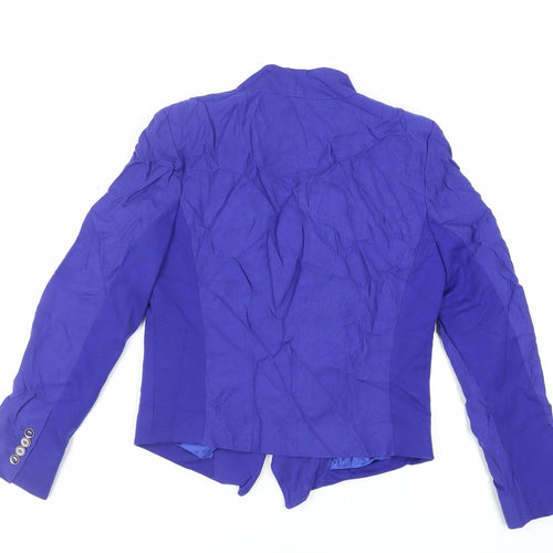 Per Una Womens Blue Jacket Blazer Size 12 - Open