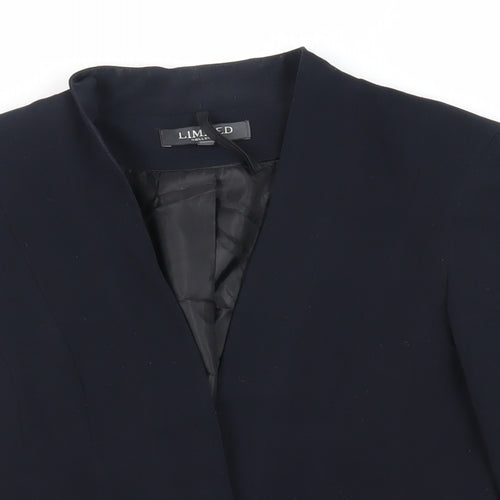 Limited Collection Womens Blue Jacket Blazer Size 10 - Open