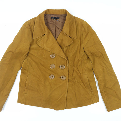 Zara Womens Brown Jacket Size XL Button