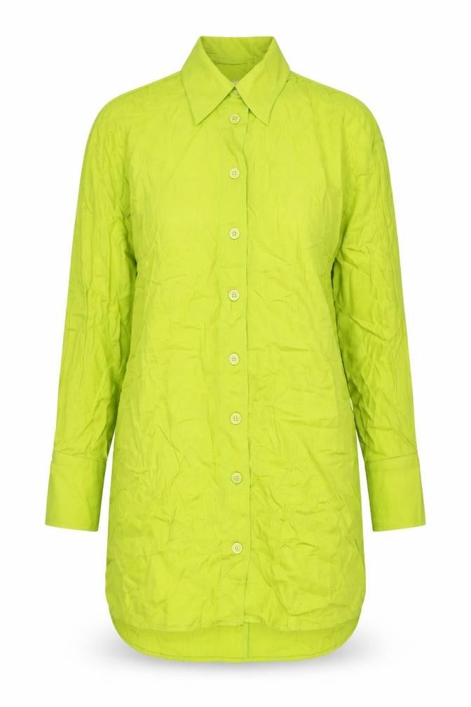 Zara Womens Green Viscose Shirt Dress Size S Collared Button