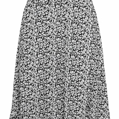 Marks and Spencer Womens White Floral Viscose Swing Skirt Size 14