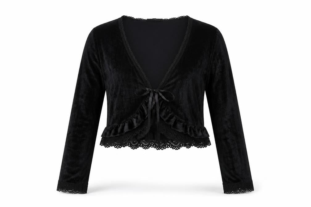 Front view of Warehouse women’s black polyester basic t-shirt, size UK 10, v-neck