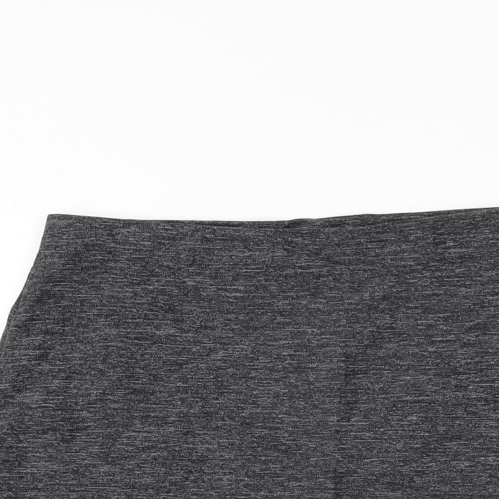 Marks and Spencer Womens Grey Polyamide A-Line Skirt Size 10