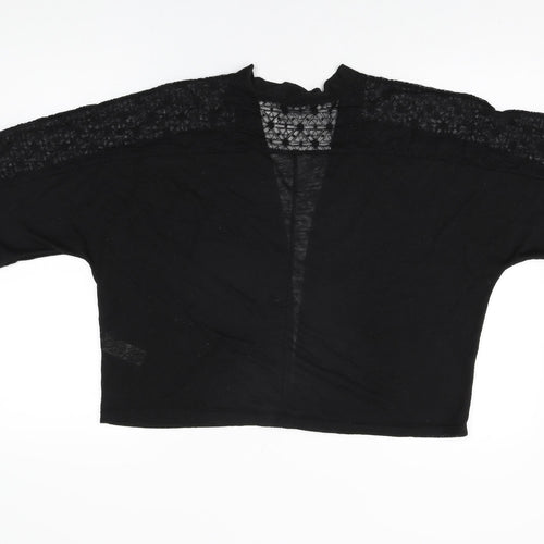 Dorothy Perkins Womens Black V-Neck Polyester Cardigan Jumper Size 16