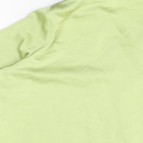 Fashion Union Womens Green Polyester Basic Button-Up Size 8 Collared