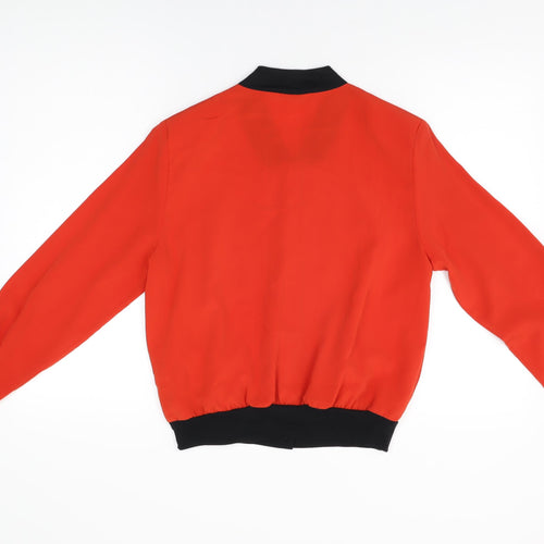 Canda Womens Red Jacket Size 12 Button
