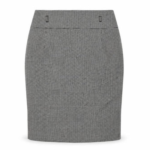Marks and Spencer Womens Black Geometric Polyester Straight & Pencil Skirt Size 10 Zip