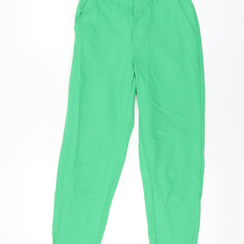 Savida Womens Green Polyester Trousers Size 8 L26 in Regular